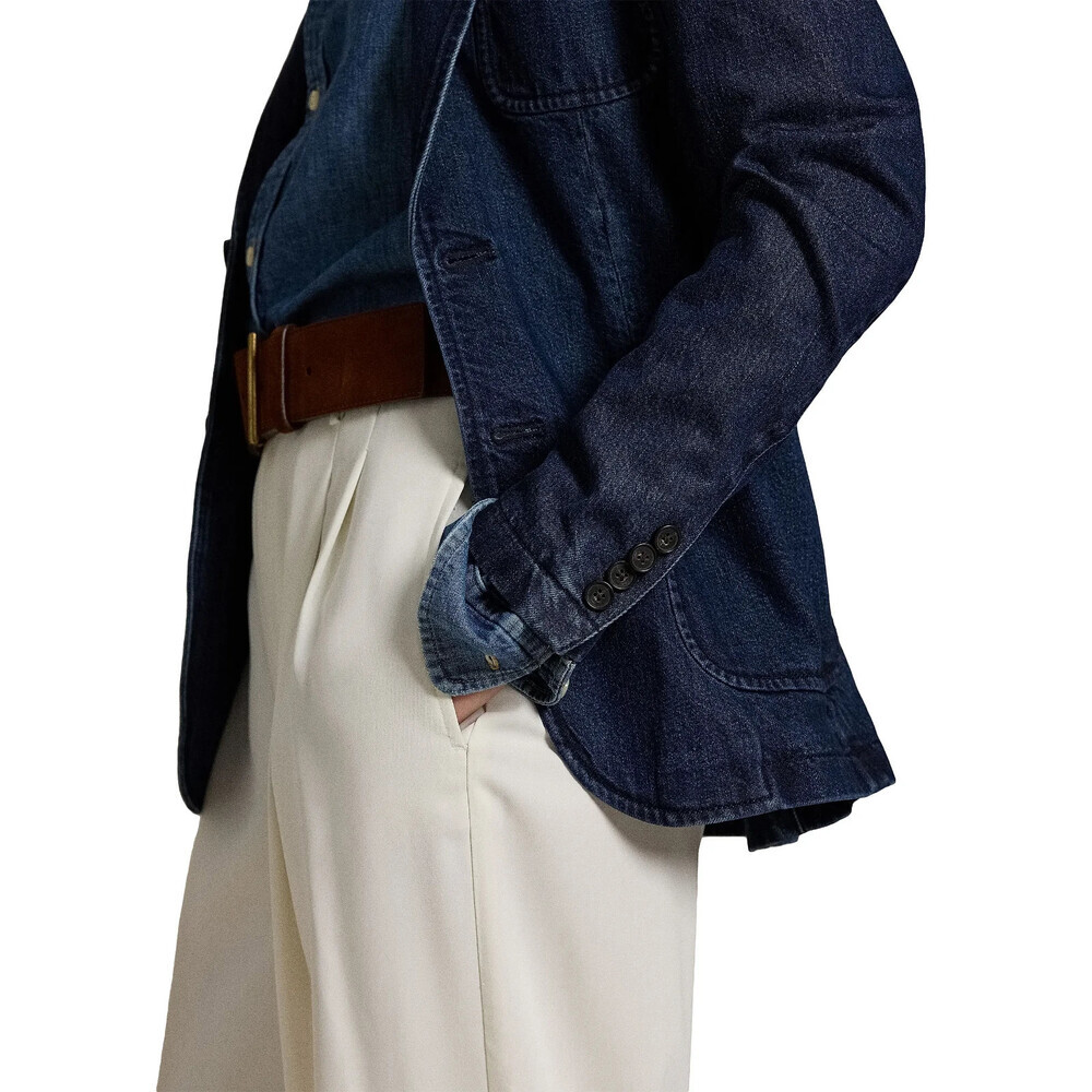 Polo Ralph Lauren Women's 6 Cotton Denim Single-Breasted Blazer • Reg Price $498 - Picture 6 of 6